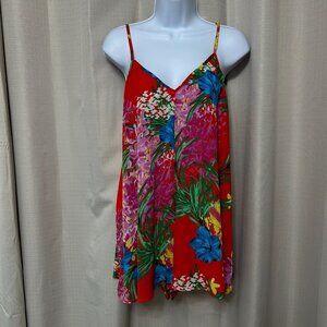 Show Me Your Mumu Sleeveless Rascal Shorts Romper Women's Size Large Floral